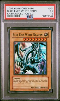 Yu-Gi-Oh! PSA 5 TCG Blue-Eyes White Dragon Kaiba Evolution SKE-001 - Image 1