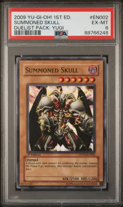 Yu-Gi-Oh! TCG PSA 6 Summoned Skull - DPYG-EN002 - Super Rare - Unlimited - - Image 1