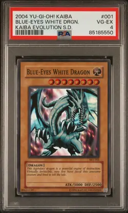 Yu-Gi-Oh! TCG Blue-Eyes White Dragon Kaiba Evolution Ske-001 PSA 4 - Image 1