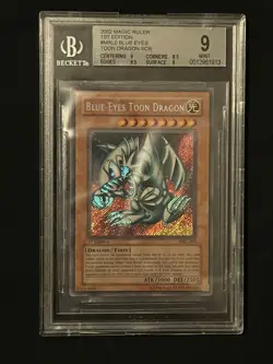 Yu-Gi-Oh! Blue Eyes Toon Dragon 1st Edition Secret Rare BGS 9 MINT MRL-000 - Image 1