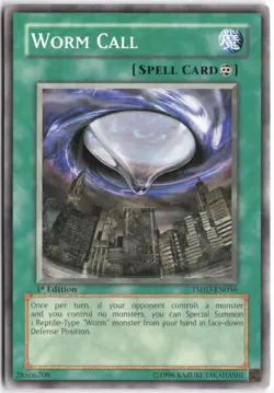 Yugioh - Worm Call TSHD-EN056 1st Edition - The Shining Darkness - Image 1