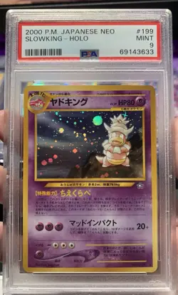 Pokemon PSA 9 Slowking #199 Holo Neo Genesis 2000 Japanese - Image 1