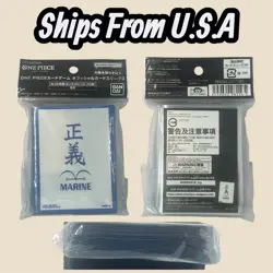 One Piece Card Game Bandai Official Card Sleeves Marine Japanese New Fast Ship - Image 1