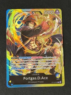 One Piece Card Game The Three Brothers ST13-002 Portgas D Ace Leader English - Image 1