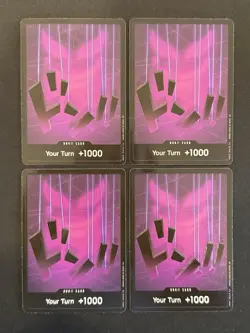 (4x) One Piece English The Azure Sea's Seven Don!! Card Alternate Art NM - Image 1