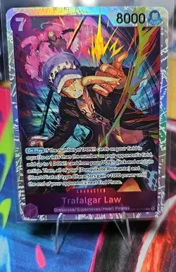 One Piece CCG Trafalgar Law OP12-073 SR Legacy of the Master NM Condition - Image 1