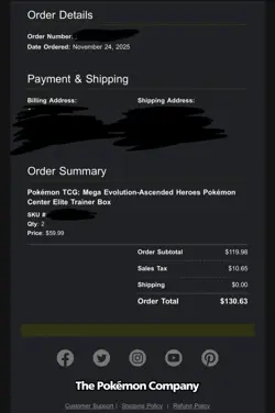 Pokemon TCG Ascended Heros Pokemon Center ETB x2 PRESALE - Image 2
