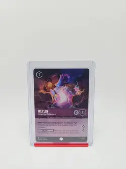 Disney Lorcana Whispers in the Well - Merlin 209/204 - Cold Foil - Epic - Image 1
