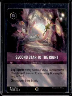 2024 Disney Lorcana Second Star to the Right Alternate Art #210/204 - Image 1