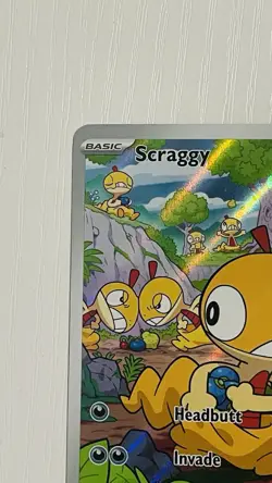 Pokemon Card Scraggy 138/086 White Flare Illustration Rare NM - Image 3