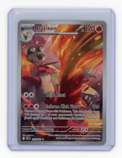 Pokemon TCG Blaziken IR Full Art Holo Card 192/182 Destined Rivals - Image 1