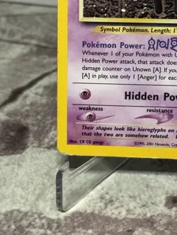 Unown [A] 2001 14/75 Neo Discovery Pokemon Card TCG WOTC Vintage Holo Rare - Mp - Image 4