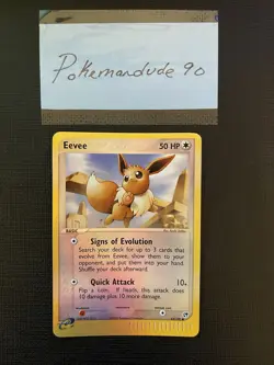 Eevee #63/100 EX Sandstorm Reverse Holo Pokemon Card e-reader 2003 - Image 4