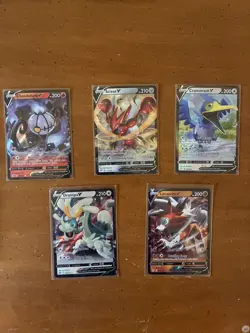 Lot Of 5 Pokemon V Cards NM - Image 1