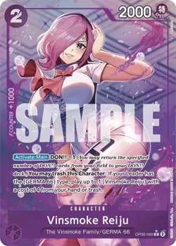 Vinsmoke Reiju OP06-068 C Full Art PRB01 Premium Booster ONE PIECE Card The Best - Image 1
