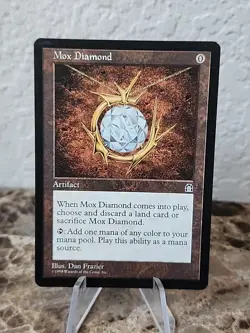 Stronghold MTG Mox Diamond Magic The Gathering Card Rare - Image 1