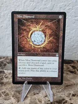 Stronghold MTG Mox Diamond Magic The Gathering Card Rare - Image 2