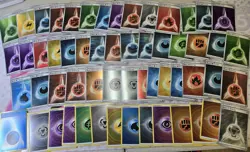 Pokemon Lot Of 58 Holo Energy Cards NM SWSH S&V - Image 1