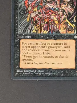 MTG Card - 1x Spoils of Evil - Ice Age - MP - Vintage Black, Magic The Gathering - Image 3