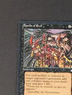 MTG Card - 1x Spoils of Evil - Ice Age - MP - Vintage Black, Magic The Gathering - Image 5