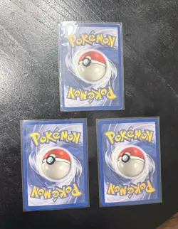 Lot Of 3 Rare Holo Fossil Edition Pokemon Cards - Image 5