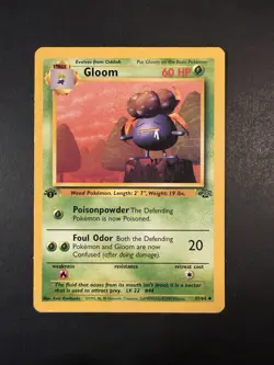 Pokemon TCG Gloom Card 37/64 Jungle Regular 1st Edition - Image 1