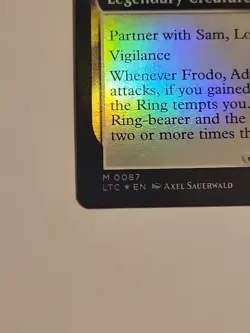 MTG Frodo, Adventurous Hobbit Foil Extended Art - LTR 0087 - NM/M - MTG Magic - Image 3