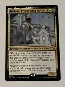 MTG Kambal, Profiteering Mayor - Outlaws of Thunder Junction NM - Image 1