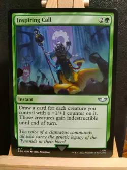 Inspiring Call - Warhammer 40,000 (40k) - Uncommon - NM (see pics) MTG - Image 1