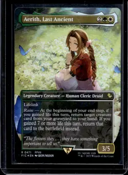2025 Magic The Gathering Final Fantasy Aerith, Last Ancient Borderless #0471 - Image 1