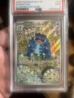 Seismitoad 105/086 Sv: Black Bolt Holo PSA 9 - Image 1