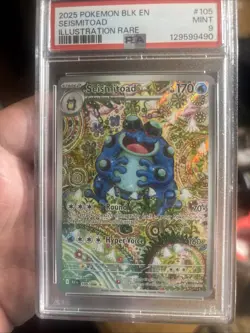 Seismitoad 105/086 Sv: Black Bolt Holo PSA 9 - Image 3