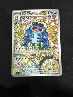 Pokemon TCG SV Black Bolt English Seismitoad #105/086 Illustration Rare - Image 5