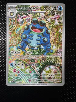 Pokemon TCG Seismitoad 105/086 SV Black Bolt Illustration Rare Holo - Image 1