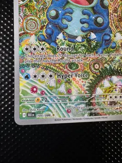 Pokemon TCG Seismitoad 105/086 SV Black Bolt Illustration Rare Holo - Image 5