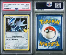 2023 Pokemon Celebrations 020/025 Dialga Holo PSA 8 Near Mint Rare Card Fresh - Image 3
