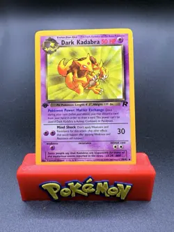 Pokemon TCG Team Rocket (1st Edition) #39/82 Dark Kadabra LP+ - Image 1