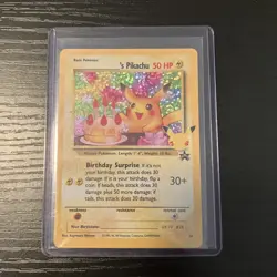 Birthday Pikachu 24 Holo Rare - 2021 Pokemon 25th Anniversary Celebrations NM - Image 1