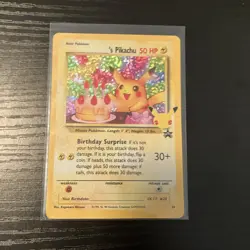 Birthday Pikachu 24 Holo Rare - 2021 Pokemon 25th Anniversary Celebrations NM - Image 4