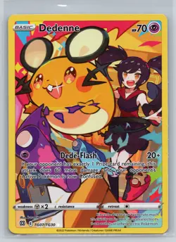 Pokemon SWSH09: Brilliant Stars Dedenne Holo Ultra Rare #TG07/TG30 - Image 1