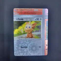 Pokemon Error Miscut Lillipup 170/197 Reverse Holo Obsidian Flames NM - Image 3