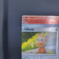 Pokemon Error Miscut Lillipup 170/197 Reverse Holo Obsidian Flames NM - Image 4