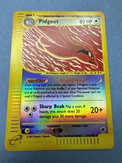 Pokemon 2002 Expedition Base Set Pidgeot Reverse Holo Rare 23/165 Nintendo NM! - Image 2