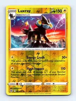 Luxray - Brilliant Stars 051/172 - Reverse Holo - Rare - NM - Pokemon TCG - Image 1