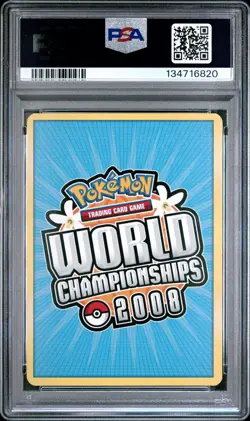2008 POKEMON WORLD CHAMPIONSHIPS PROMO PSYCHIC LOCK #101 JOLTEON-GOLD STAR PSA 8 - Image 2