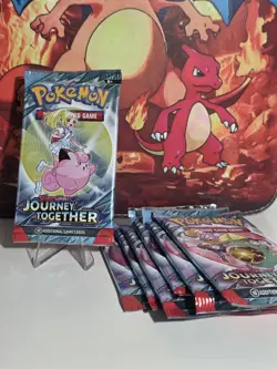 (LOT of 7) Pokemon Journey Together Booster Packs Factory Sealed New - Image 1