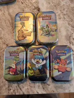 Pokemon Scarlet & Violet Paldea Friends Mini Tins [ FULL SET] Factory Sealed - Image 1