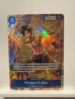 Portgas D Ace OP08-052 Alt Art AA Two Legend One Piece Foil Blue - Image 1