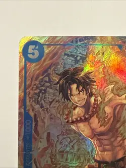 Portgas D Ace OP08-052 Alt Art AA Two Legend One Piece Foil Blue - Image 2