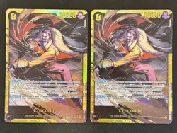 (2x) One Piece Crocodile Secret Rare The Azure Sea’s Seven OP14-120 English NM - Image 1